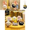 Adorable Fluffy Yarn Hat Keychain Cute Cartoon Plush Couple Bag Charm Gift