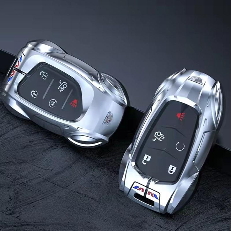 Zinc Alloy Sports Car Design Key Cover Case For Cadillac Escalade CTS XTS ATS ATS-L XLS SRX 4/5/6 Button 28T CTS-V XT5 CT6
