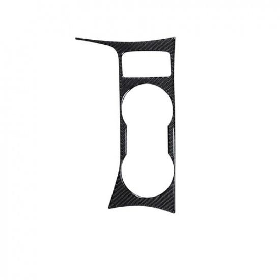 Carbon Fiber Interior Center Cupholder Console Cover Trim For Ford Escape