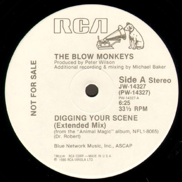 

12inch Record BLOW MONKEYS Digging Your Scene JR14326PROMO 1986 US Dance Electronica Used