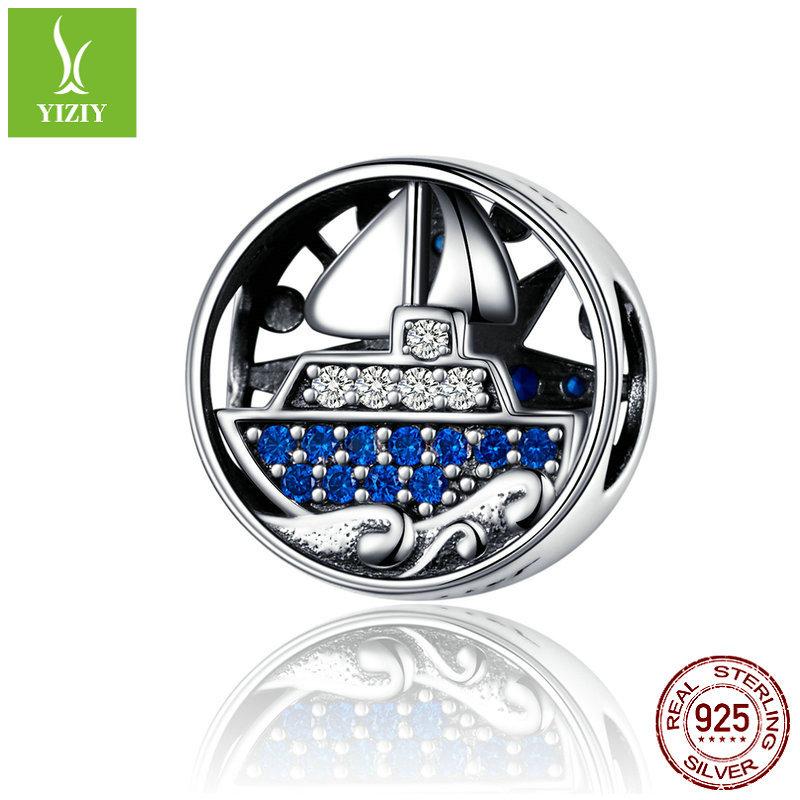 Ocean Charm S925 Sterling Silver Beads Fashion Diy Jewelry Silver Accessories