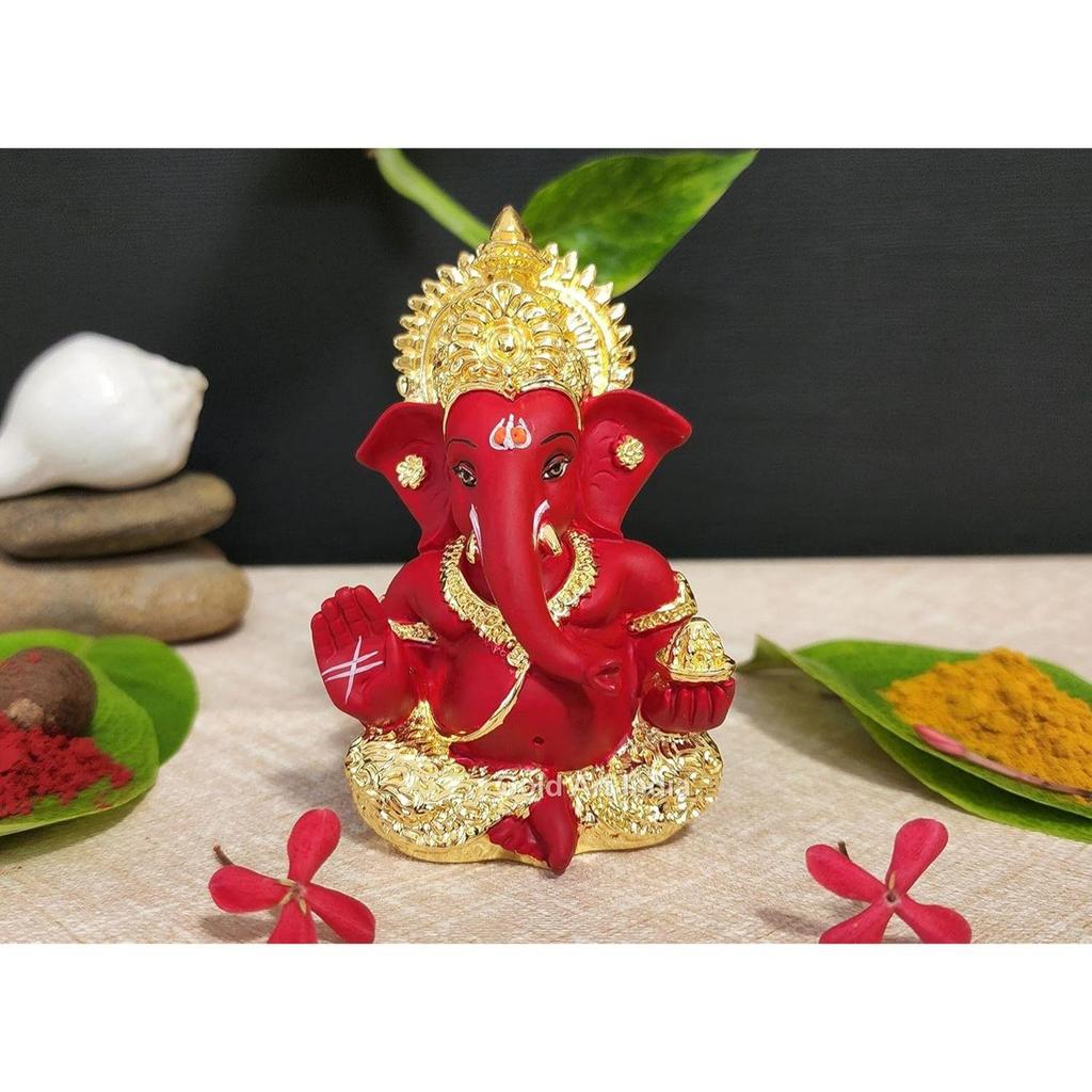 Idol Ganesha pentru Bordul Mașinii Ganesha Murti Idol Ganpati pentru Decor Acasă Puja Statuetă Lord Ganesh Cadou pentru Birou Cameră Puja Figurine