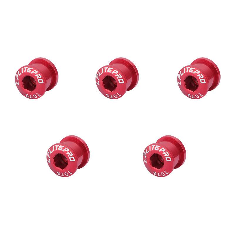 5Pcs 9.5mm Single Double Chainring Bolt for Bike Sprocket Thread Plate Disc Screw Mountain Road Bike Crank Section