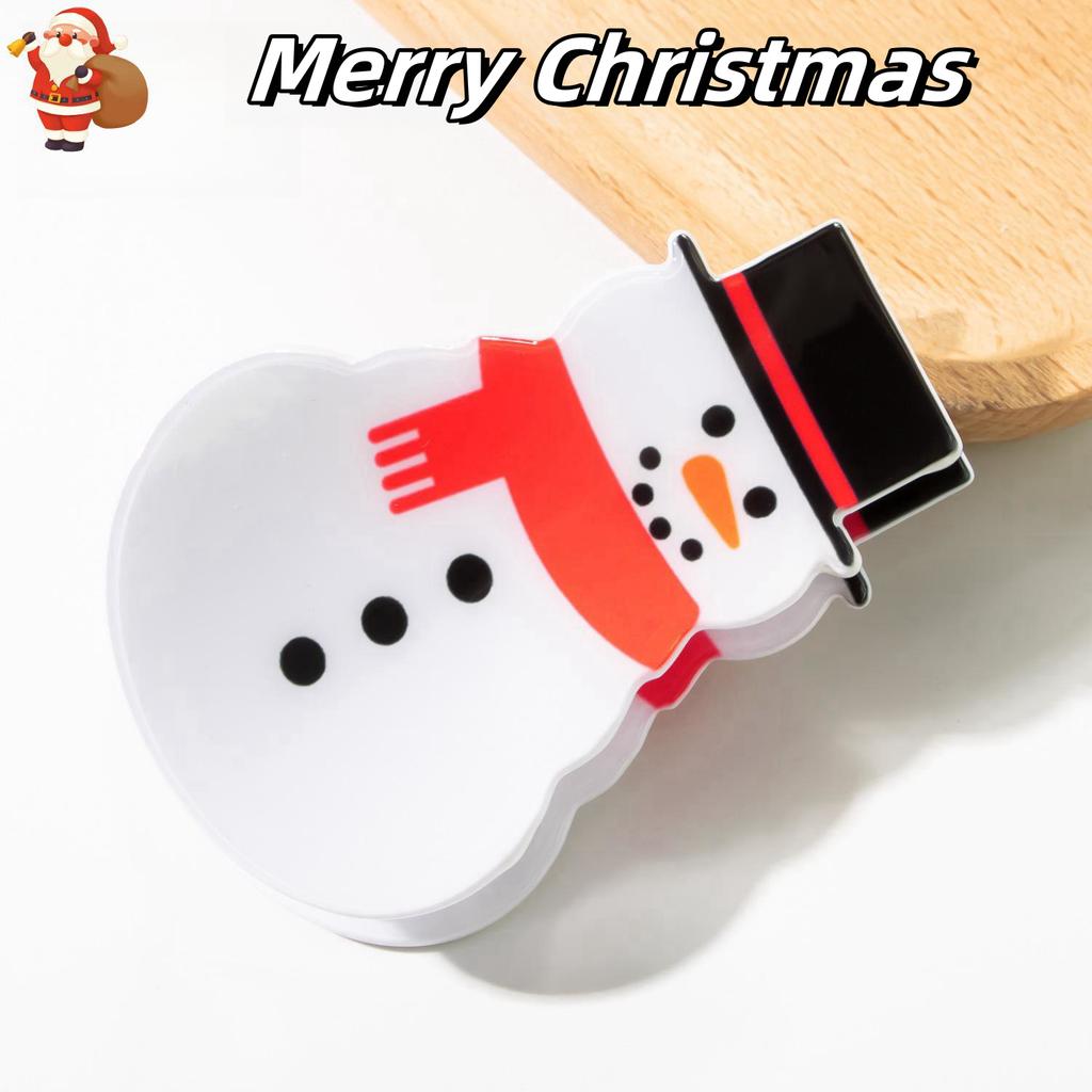 Weihnachten Greifspange Cartoon Schneemann Haarnadel niedlich einfach Fortgeschrittenes Gefühl Haiklammer Haaraccessoires Feiertag Pendeln