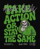 MONSTER REPUBLIC Take Action Light Green T-Shirt Black_9171