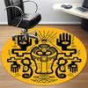 1pc Art Eyes Hands Office Round Area Rug, Indoor Mat Suitable For Office, Under Office Chairs Bedroom Living Room Home Decor, Room Deco