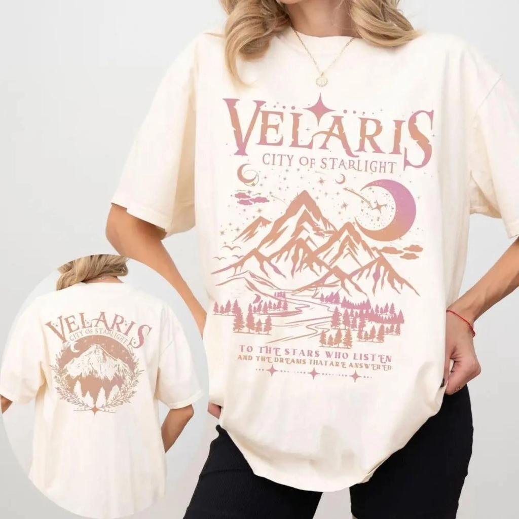 Velaris Shirt ACOTAR Comfort Colors City of Starlight Night Court TShirt Rhysand Quotes Sarah J Maas Apparel Book Lover Gift