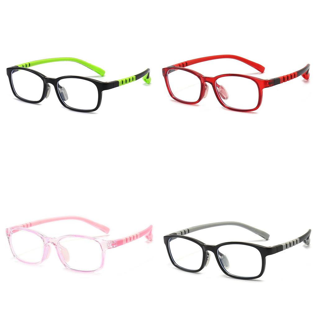 Childrens Silicone Glasses Frame With Blue Light Blocking For Elliptical Face Shape