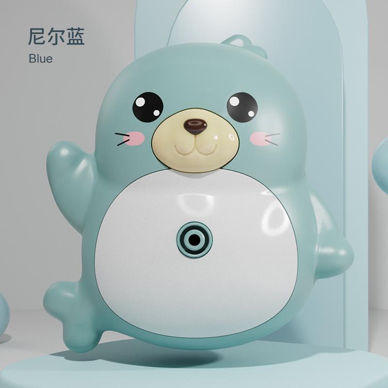 

Детский электрический распылитель воды, вращающийся душ «Морской лев», детская игрушка для игры в воду, детская игрушка для ванной комнаты зелёный