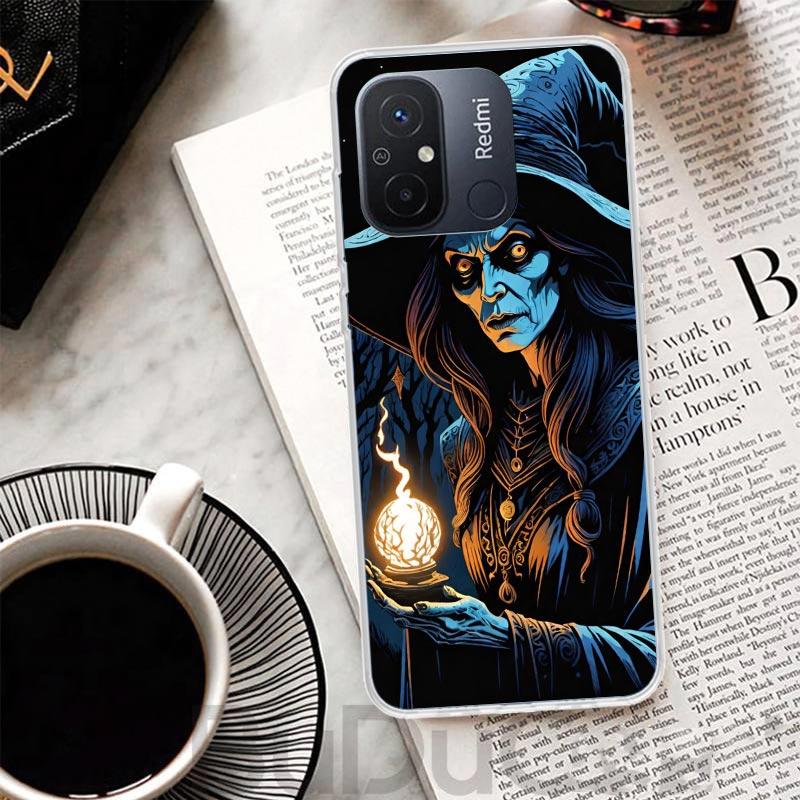 

Halloween Moon Witch Horror Cover For Xiaomi Redmi 13 13C 14C 12 12C 10 10C 9 9C 9T 9A Phone Case 10A 8A 8 7A 7 6A 6 K80 K70 K60 Redmi 14C