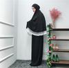 Muslim Women Ouble-Layered Large-Scale Mosque Lace Robes Dubai Cardigan Ramadan