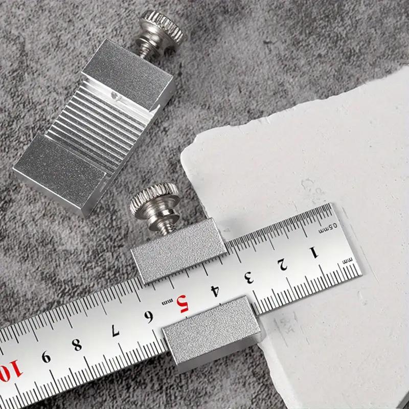 1pc Precision carbon Steel woodworking Square - Easy-to-use aluminum alloy positioner and marking gauge for precise measurement