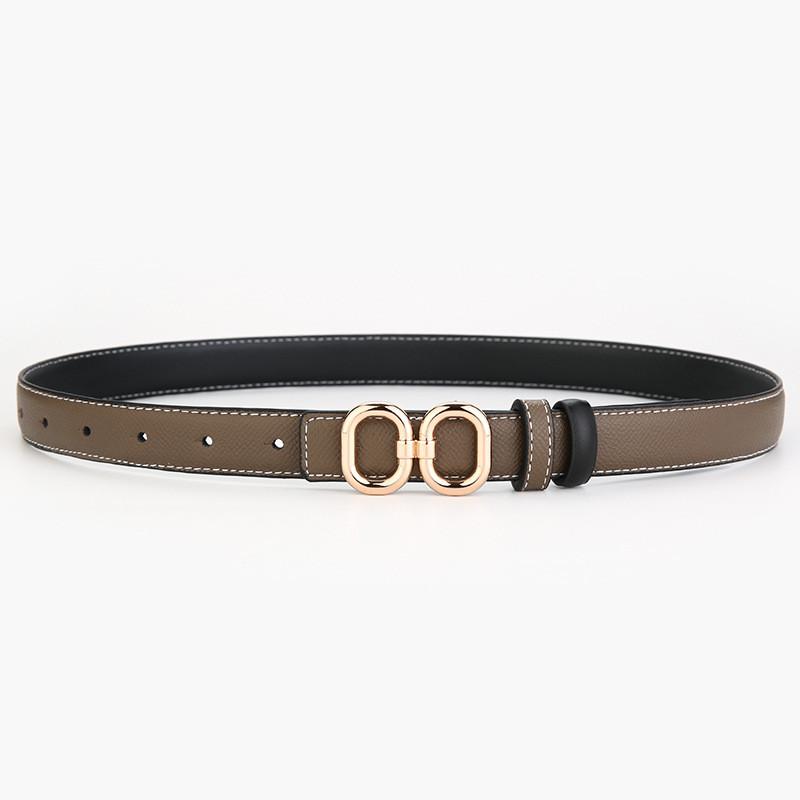 Leather Womens Waist Belt With Alloy Buckle For Office Wear And Daily Fashion