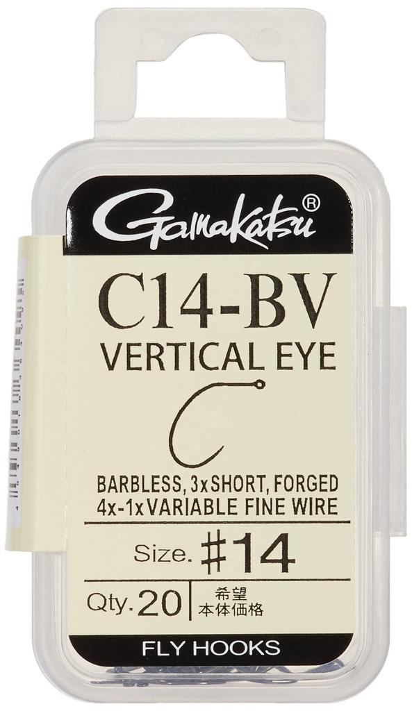 Gamakatsu Fly Hook C14-BV No. 14 20 Pieces NS Black