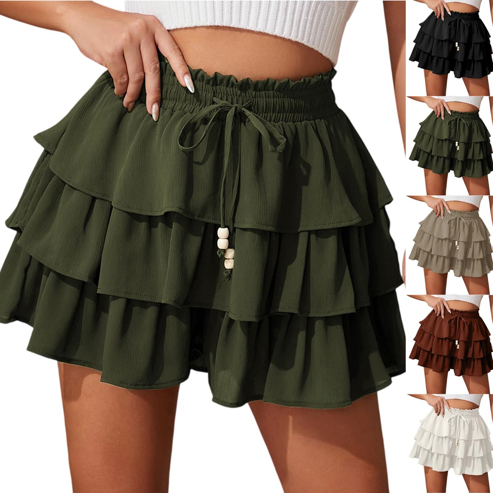 

Women s Smocked Floral Maxi Skirts Summer Tube Dresses Long A Line Pleated Beach Skirt XL білий