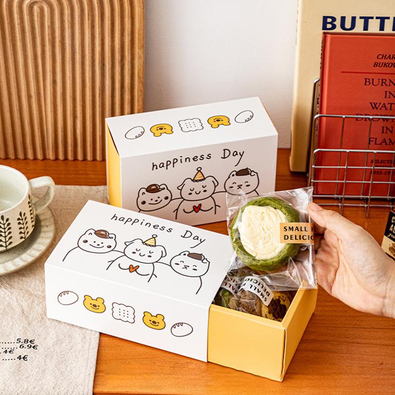 Cartoon Snowflake Crisp Scones Packaging Box Drawer Candy Biscuit Cookie Gift Packing Box
