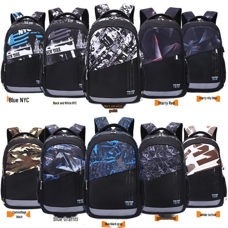 Universal Lightweight Large Capacity Backpack: Wear-resistant, Multifunctional, Load-reducing Travel & Student Schoolbag.