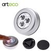 Illuminazione da parete per armadio da cucina, lampada da tocco con rubinetto a batteria a 3 LED