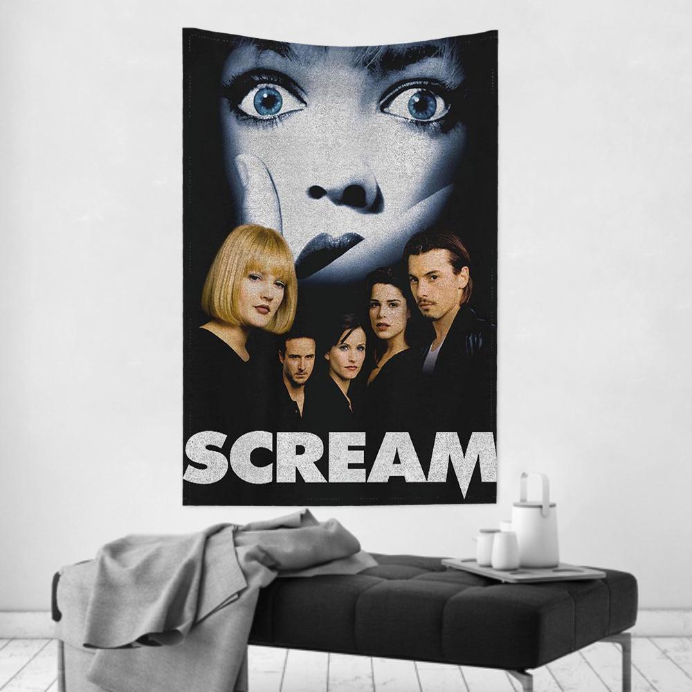 American Thriller Suspense Movie SScream Tapestry Room Decor Wall Cloth Party Hanging Background Room Decor Baby Room