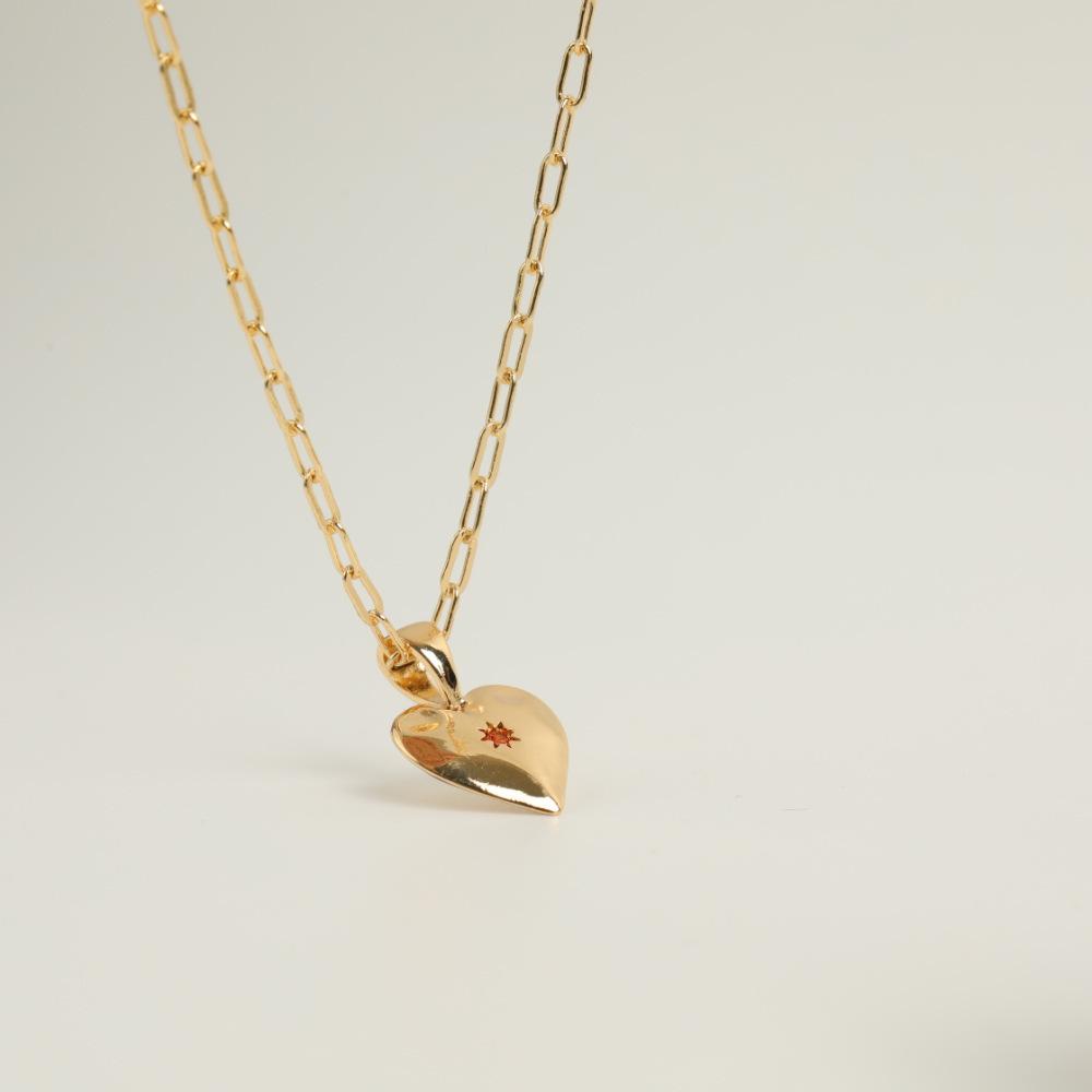 

Романтичный ретро легкий роскошный трехмерный кулон в стиле «любовь» с цирконием, титановая сталь, покрытая 18-каратным золотом, ожерелье для женщин, мода