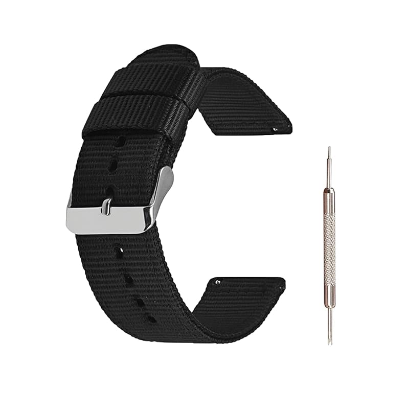 

[Jumpsunfun] 2-stage nylon watch strap 22mm military watch band Quick Release Watch Replacement Bell (Replacement Instructions) replacement tools with