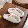 Christmas Grinch Cotton Slippers for Men & Women - Cozy Winter Furry Footwear