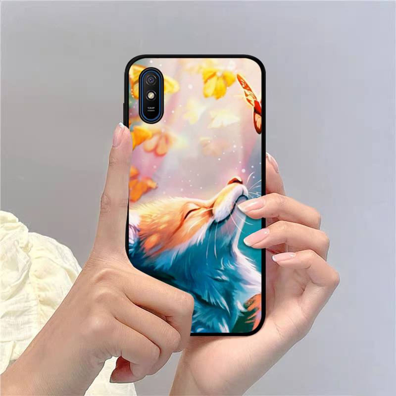 

Чехол для телефона с милой лисой в осенних листьях fores для Redmi 9A 8A 7A 7A 7 6A 5A 5 Plus 4X S2 GO K20 K30 6 Note 8 9 Pro Redmi Note9