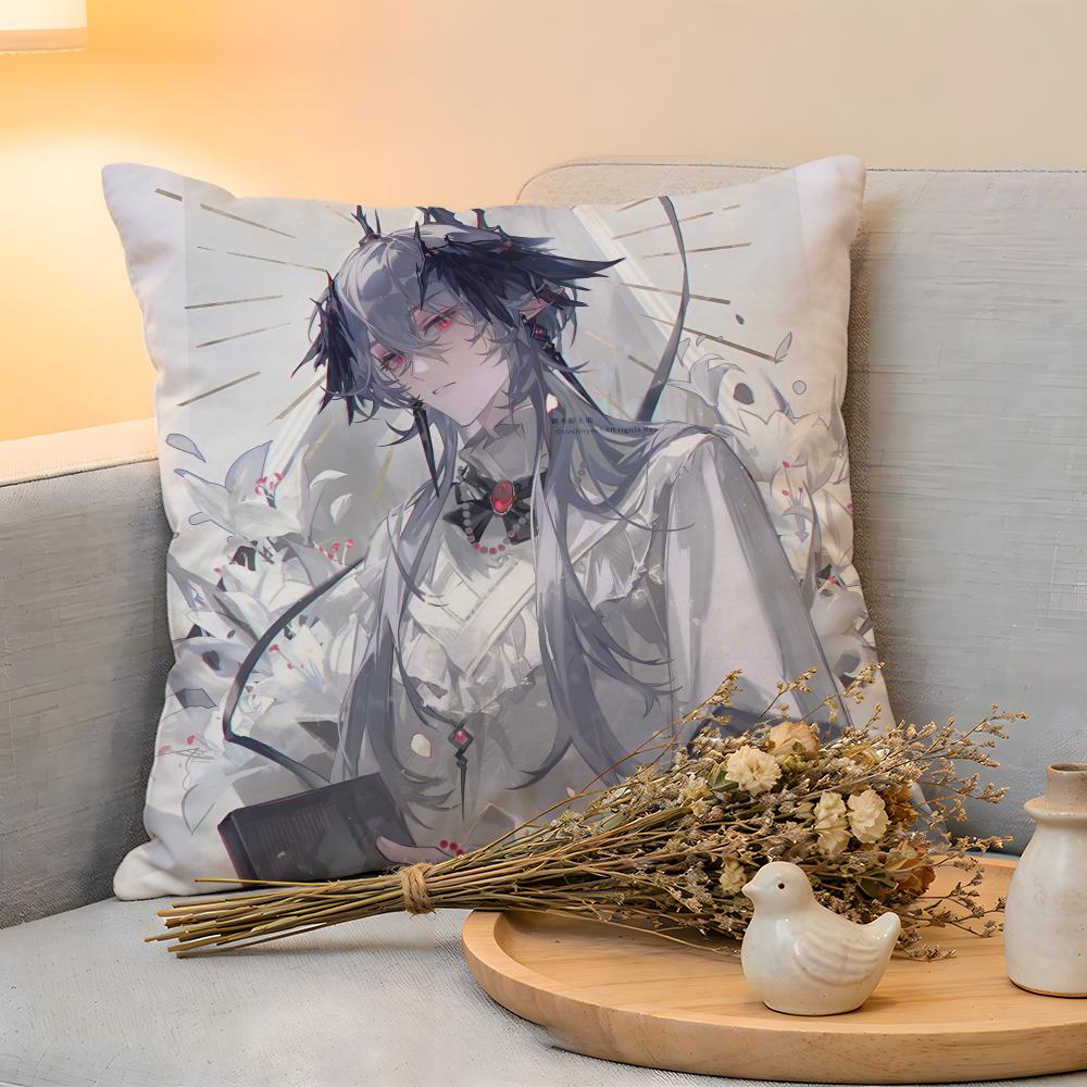 

Cushion Cover Linen SkinFriendly Soft Decorative Case For Sofa Home Decor Hot Games Anime AArknights Pillow cover 30x30cm