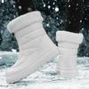 Schneeschuhe Neue Herbst- und Winterschuhe Hohe warme Baumwollschuhe für den Außenbereich Mit Fleece verdickte große Baumwollstiefel Kurze Stiefel