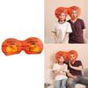 Double Head Basketball Headgear Hat Lovely Photography Props Hat Sport Party and Event Head Accessories for Family Game