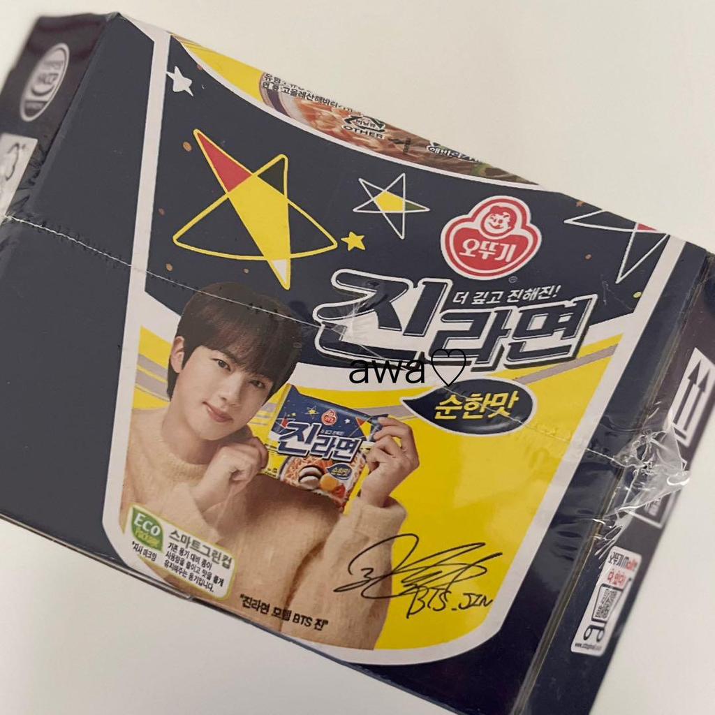 [USED] BTS JIN JIN Ramen 6-piece Set Cup Cup Ramen