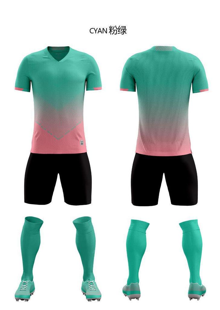 Set Divise da Calcio Uomo e Donna Maglie da Calcio a Manica Corta Asciugatura Rapida Abbigliamento da Allenamento Calcio Bambini
