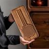 B97A-Solid Wood Walnut Tea Tray Dual-Purpose Dry And Wet Use Ideal For Tea Enthusiasts
