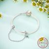 Copper Hummingbird Rubber Stopper Safety Chain Fit Original Bracelet Charm Beads Necklace Female Jewelry
