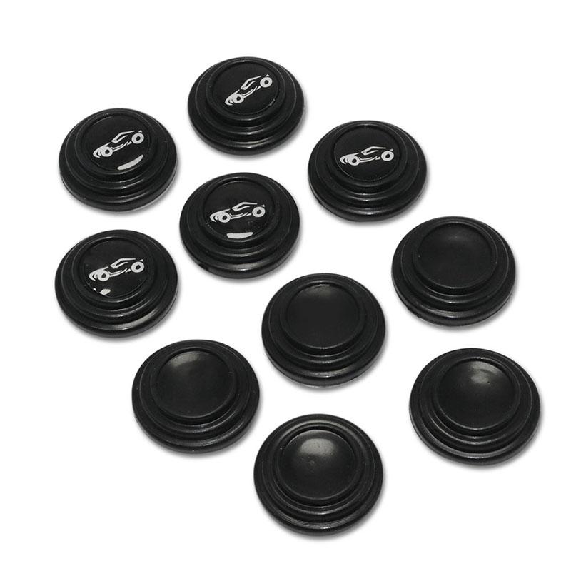 5 Pcs Set Door Shock Absorber Gasket Door Closing Silicone Pad Protection Mute Buffer Paste Gasket Auto Parts Anti-collision