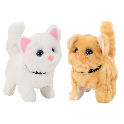 Interactive Plush Toys Novelty Sound Control Electronic for Cat Electronic Pets Robot for Cat Gift for Children Birthday