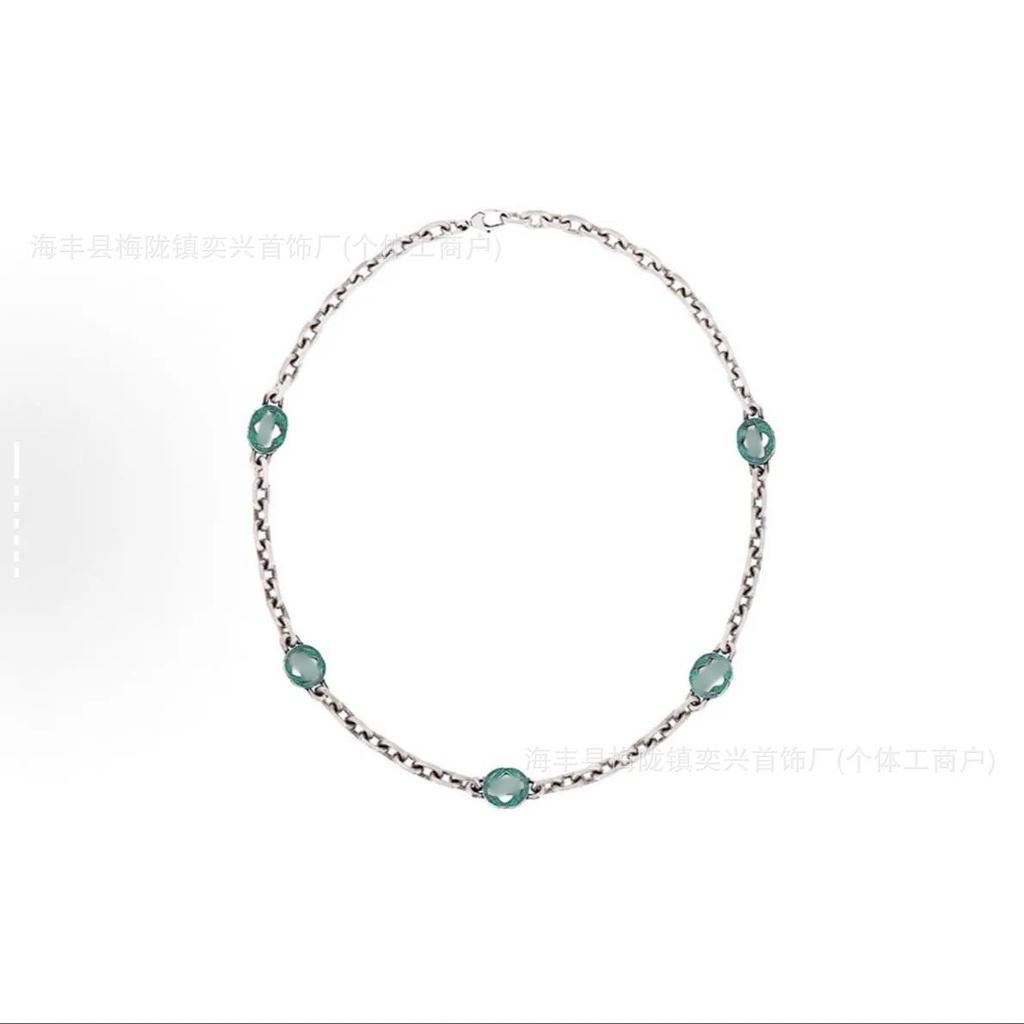 Vintage-Style Double G Skull & Key Necklace: Unisex Large Size, Fearless Love & Tiger Head Sweater Chain