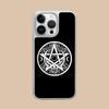 Aesthetic Pentagram Phone Case for iPhone 17 16 15 14 13 12 11 Air Pro Max Plus Electroplated Silver Cover