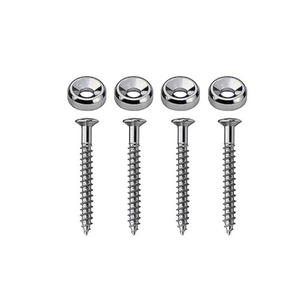 4Pcs Electric Guitar Neck Mounting Ferrules/bushings And Screws Guitar Accesories