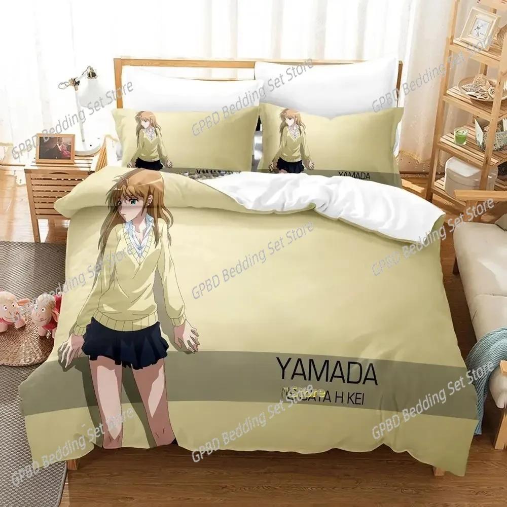 B Gata H Kei Bedding Set Single Twin Full Queen King Size Bed Set Adult Kid Bedroom Duvetcover Sets 3D Print Anime Bed Sheet Set