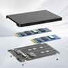 Dual M.2 B Key NGFF SSD To 2.5 SATA III Adapter M.2 SATA Adapter Driver-free Dual NGFF B Key M.2 SSD Card with Plastic Enclosure
