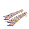Used 9212 Twilly 7955 Motif Rose Blue Jaune Multicolor Set of 2, Unused Story Silk Women's from Japan AUTHENTIC