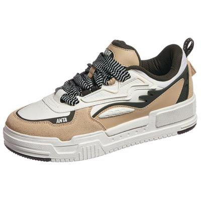 Bequeme Vielseitige Stoßdämpfende Langlebige Low-Top-Sneaker Herren-Sneaker Weiß Braun 112418041-4