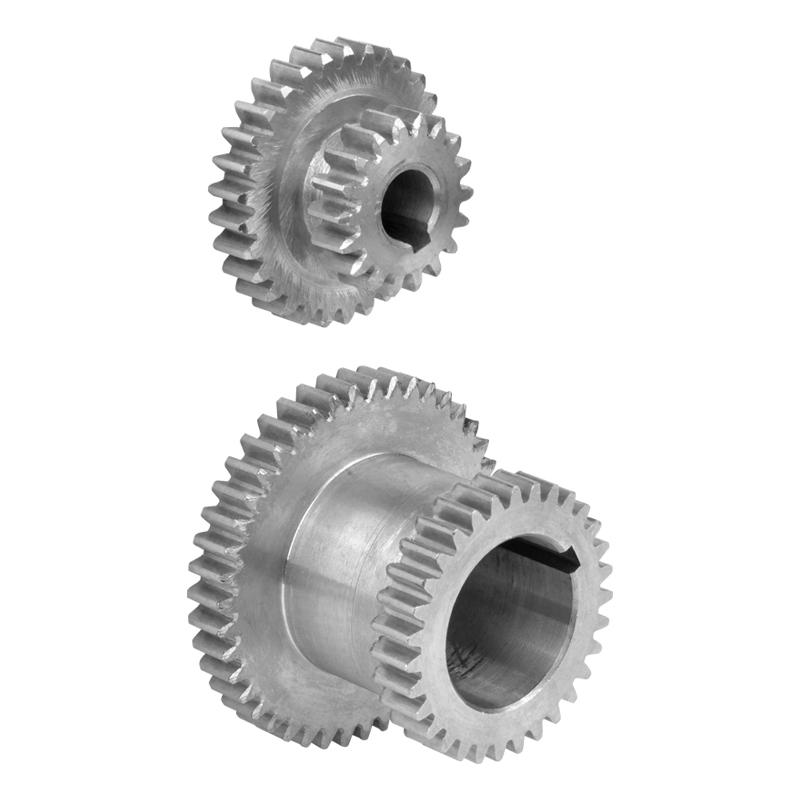 2pcs High&low Metal Transmission Gear SIEG C2&C3-014G/024G JET BD-6 Metal Lathe Main Shaft Duplicate Double Gear