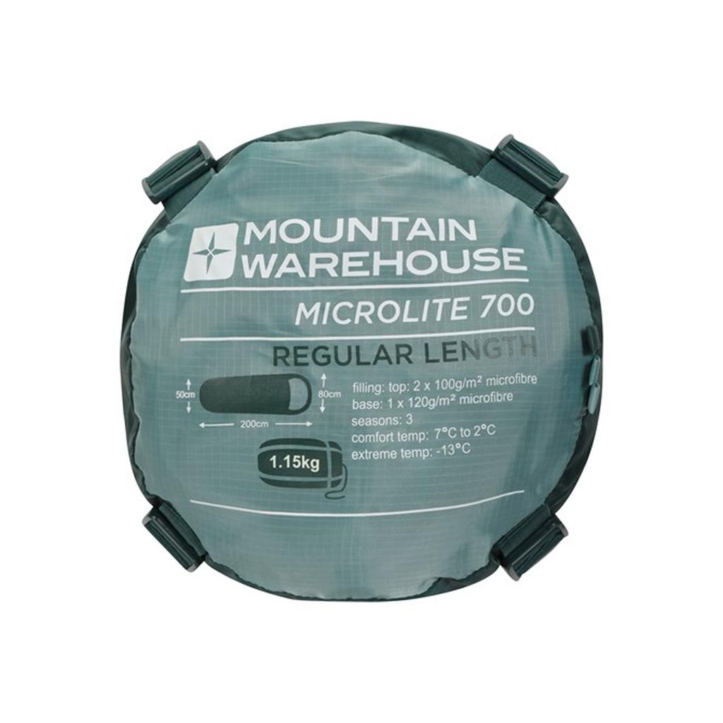 Mountain Warehouse Mid Season Right Zip Microlite 700 Mummy Sleeping Bag