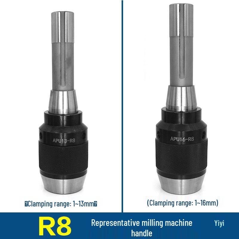 Self-Locking Tapered Tailstock Drill Chuck for CNC Lathe & Milling Machine
