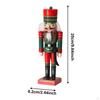 Christmas Decorative Nutcracker Figurine Seasonal Decor 25 Cm Crafts for Centerpiece