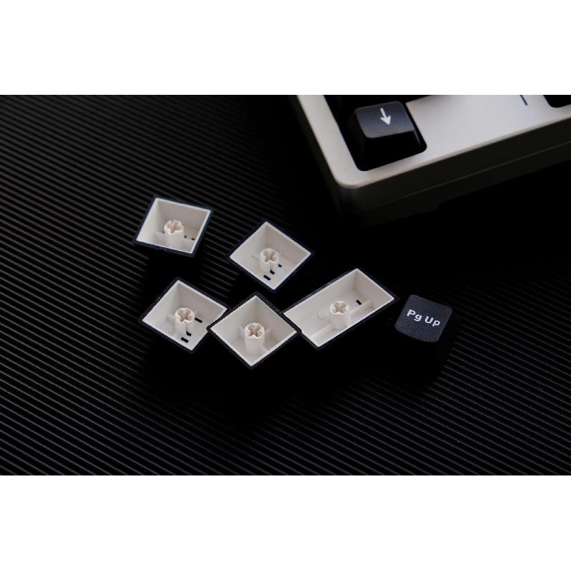GMK WOB/wOB Keycaps Double Shot 114 Keys PBT Cherry Profile Alice Layout White Black Keycaps For Mechanical Keyboards 7u Keys