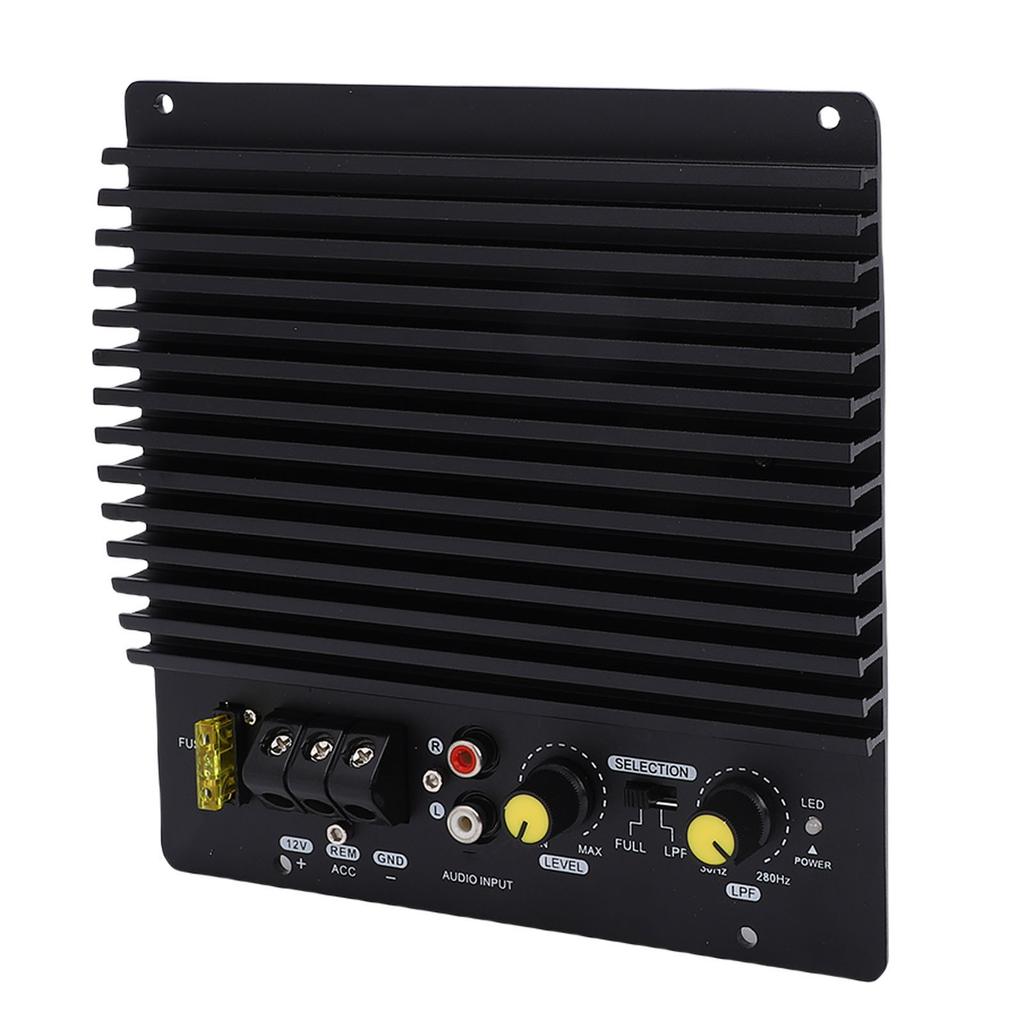 Placa Amplificadora de Carro 12V 600W Alta Potência Liga de Alumínio Carro Subwoofer de Graves Exposto Placa Amplificadora para Veículo