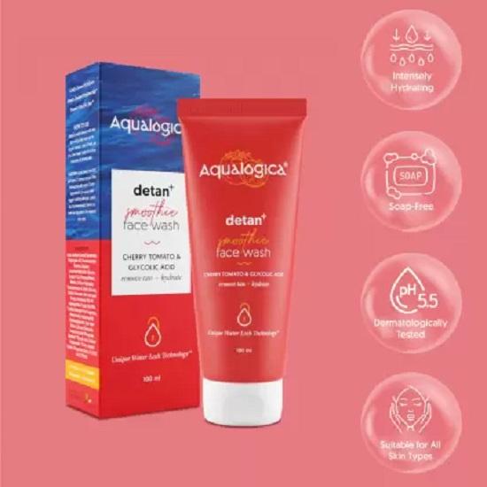 Aqualogica Detan Smoothie Facewash with Cherry Tomato 100ml